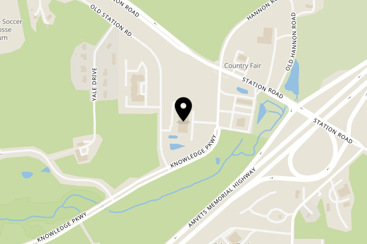 Map showing the location of Johns Wildwood Pizzeria Erie on 6008 Knowledge Pkwy in Erie